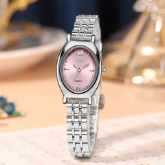 Godic High-End Steel Strap Women's Watch, Lightweight and Unique Elliptical Waterproof Bracelet Watch for Ladies, New Antique Quartz Watch