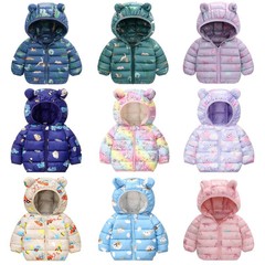 秋冬の子供用の薄手の綿服の子供服の乳幼児の花柄の綿服の男の子と女の子の赤ちゃんの綿入れの上着の卸売り
