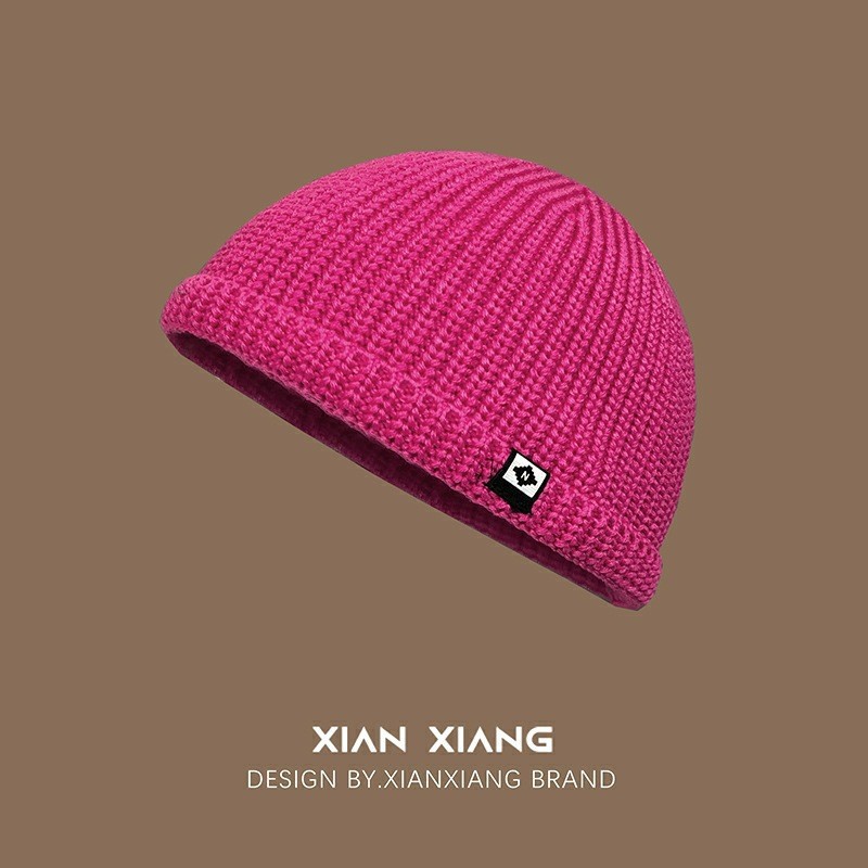 멜론 스킨 모자-로즈 레드