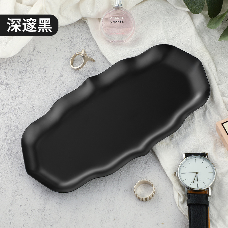 Ins風金色ステンレスアクセサリー盤女子寝室化粧品収納盤金属収納盤玄関置物|undefined