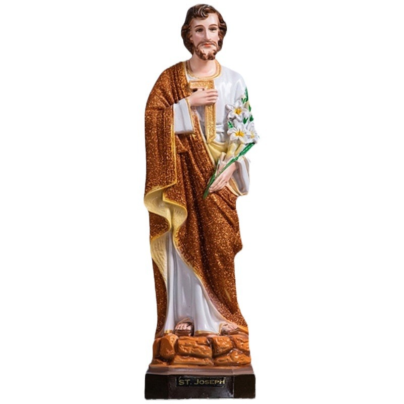 40cm transfronterizo San José mira a la luz personajes regalos de la iglesia familia decoración de la sala de estar artesanía