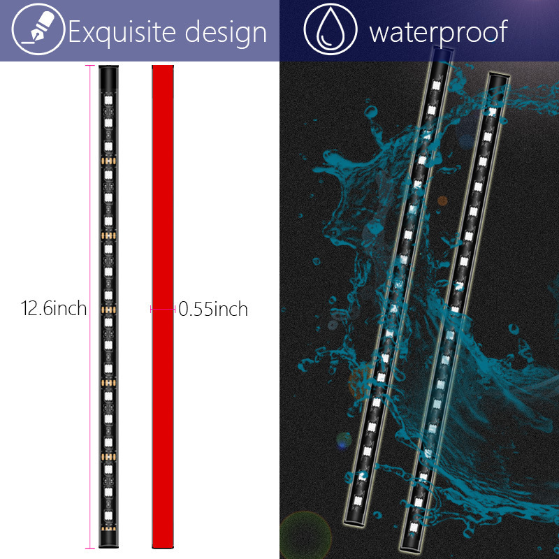 Interior del automóvil LED lámpara de atmósfera de pie USB lámpara de pie monocromática lámpara de pie de decoración de automóvil lámpara de pie de color