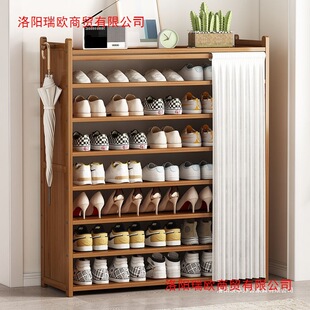 Simple Shoe Cabinet Shoe Rack Door Shoe Entry Storage Cabinet Shoe Rack Dormitory Multi-Layer Wall Storage Rack