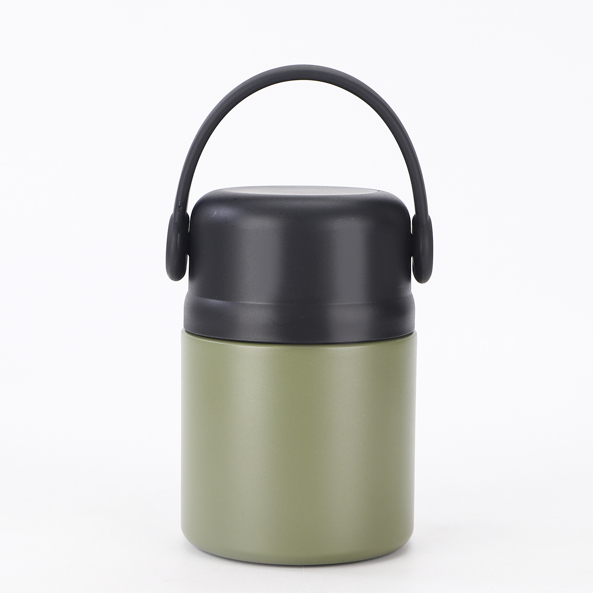 Nuevo vasos portátiles simples de doble capa de gran capacidad 304 taza de aislamiento de acero inoxidable con mango taza de estudiante de desayuno