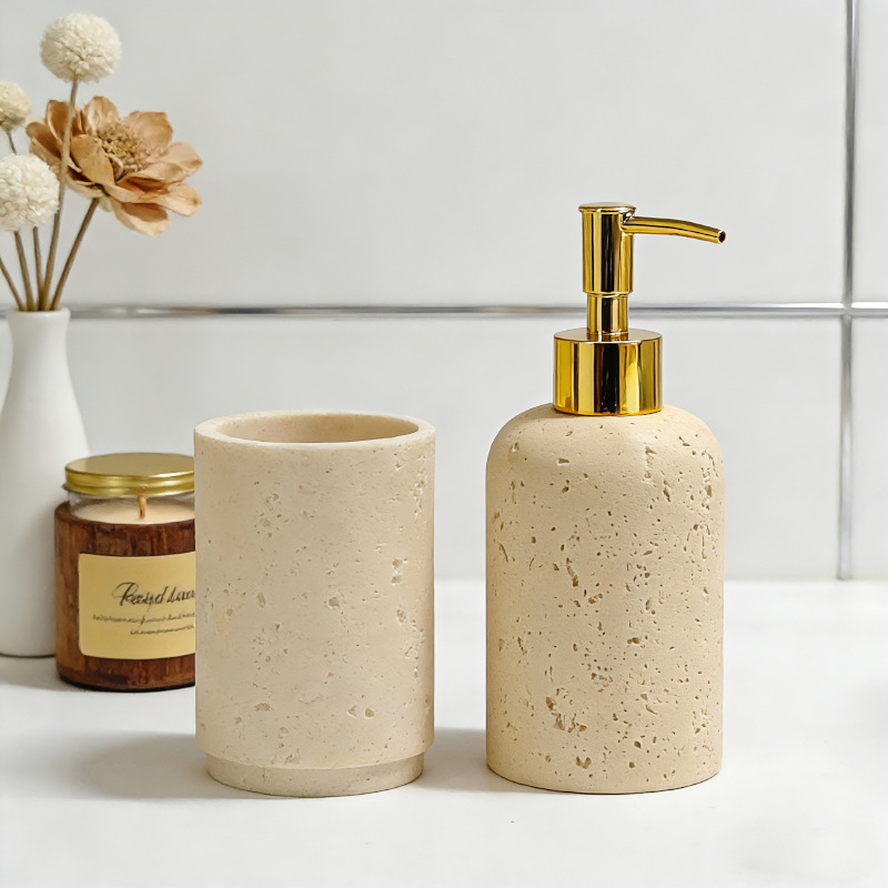 Botella de desinfectante de manos Dongshi, conjunto nórdico, taza de baño, taza de cepillo de dientes, taza de baño, lavabo de almacenamiento