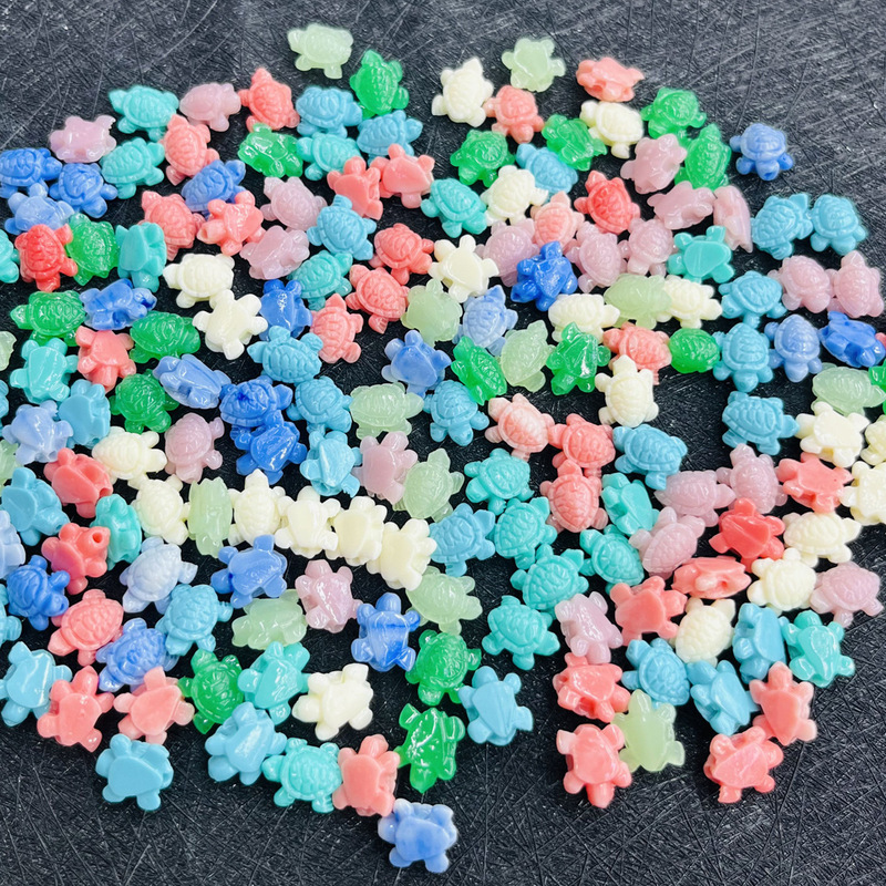 Imitation Coral (Pressed Shell Powder) Turtle-Shaped Handmade Beading Materials Wholesale Beads