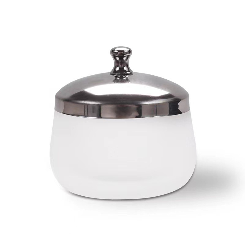 Nuevo estilo transfronterizo taza de cristal de uñas taza de limpieza vidrio esmerilado taza de lápices herramienta de uñas taza de grabado líquido de cristal