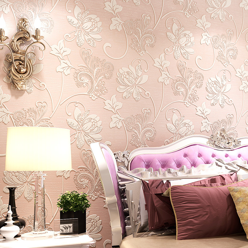 Cartoon Bear Wallpaper Cozy Bedroom Background Self-adhesive Sticker