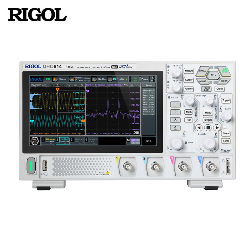 普源（RIGOL）DHO802数字示波器 2通道 70MHz 25Mpts存储深度