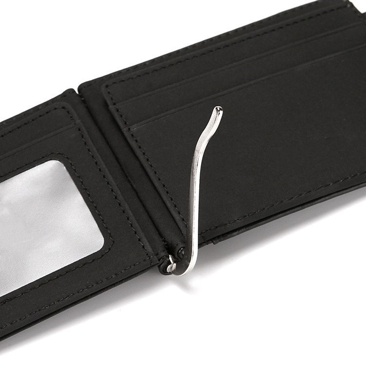 Trendy, Creative, and Fashionable Men's Wallet Flap Buckle Korean Version US Dollar Clip Multi Card Case_voghion.com