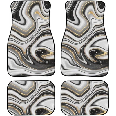 Avtomobil döşəmə paspasları — Easy-To-Clean Crystal Velvet Anti-Slip - car-floor-mat-21-33444468cm-two-pairs-four-pieces-in-total