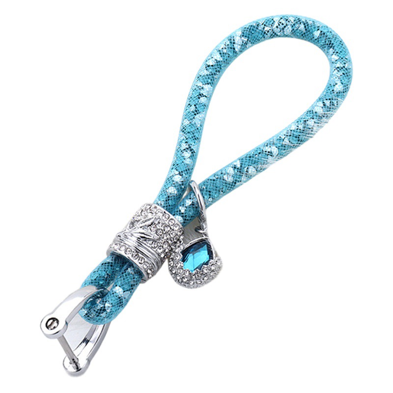 Moda creativa de automóviles de diamante de agua bolsos colgantes de llaves de cristal llaves de automóviles de diamante al por mayor