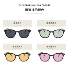 厂家直销韩版大方框太阳镜时尚街拍显脸小防紫外线眼镜简约墨镜