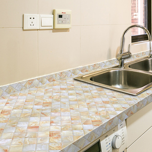 Kitchen Waterproof, Oil-Proof and Moisture-Proof Stickers, Cabinet Paper Pads, Desktop Countertop Paper, Anti-Scalding and High Temperature Resistant Self-Adhesive