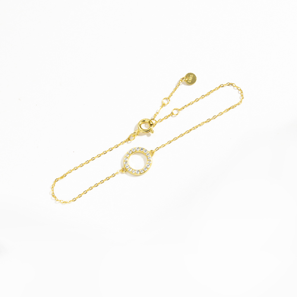 cable chain Chain Type 1 Piece Quantity 925 Sterling Silver Bracelets Simple Style Commute