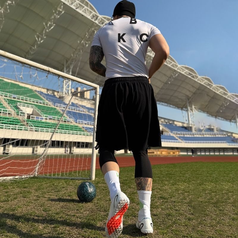 Ice-Breaking Sports Short-Sleeved Fitness Quick-Drying Running Training Shirt Outdoor Breathable Sports Cycling Clothing for Men
