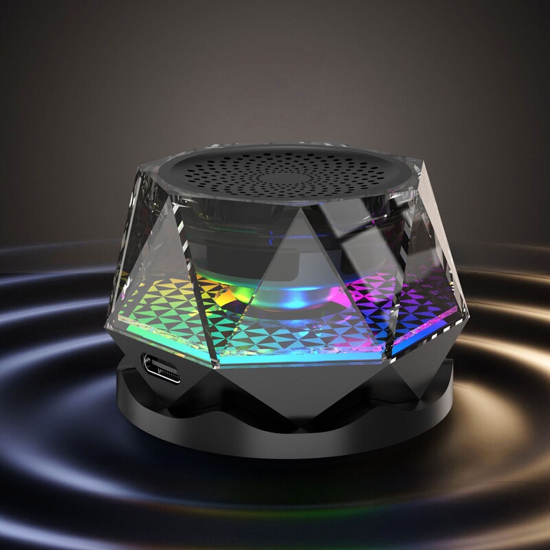 新しいクリエイティブ磁気 G300 ワイヤレス吸盤 Bluetooth オーディオホームデスクトップ屋外車カラフルな光効果オーディオ|undefined