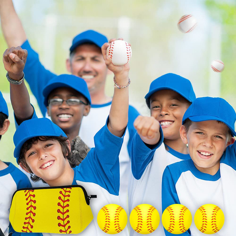 Baseball Bag for Storing Softballs, Made of Submersible Material, Travel Bag, Portable Softball Storage Bag, Zipper Waterproof Bag, Outdoor Ball Organizing Bag