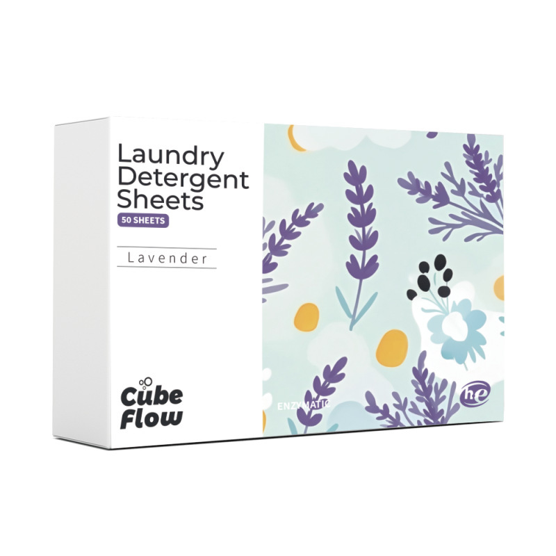 跨境薰衣草英文洗衣片深层清洁纳米超浓缩生物酶Detergent sheet|undefined