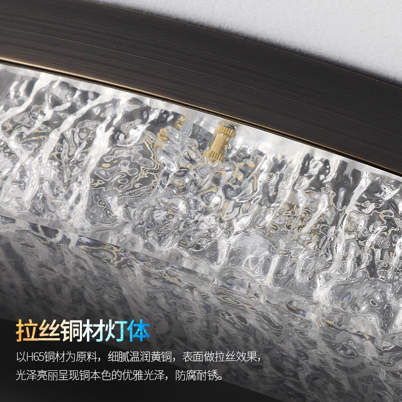 Italia minimalista lámpara de dormitorio lujoso alto sentido de cobre moderno simple 2025 nueva lámpara de dormitorio principal lámpara de techo