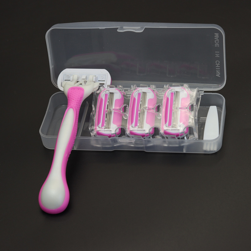 1+4 Women's Manual Hair Removal Razor for Full Body and Private Areas, Shaving Razor, Hair Removal Razor, One-Piece Wholesale