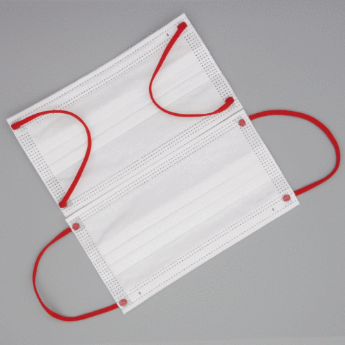 Single-use white three-layer breathable with melt-blown fashion wholesale unisex dust and sun protection ear loops