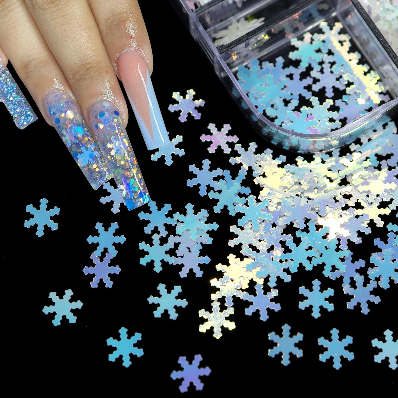 Fashion Style Christmas Fashion Snowflake Pet Nail Decoration Accessories
