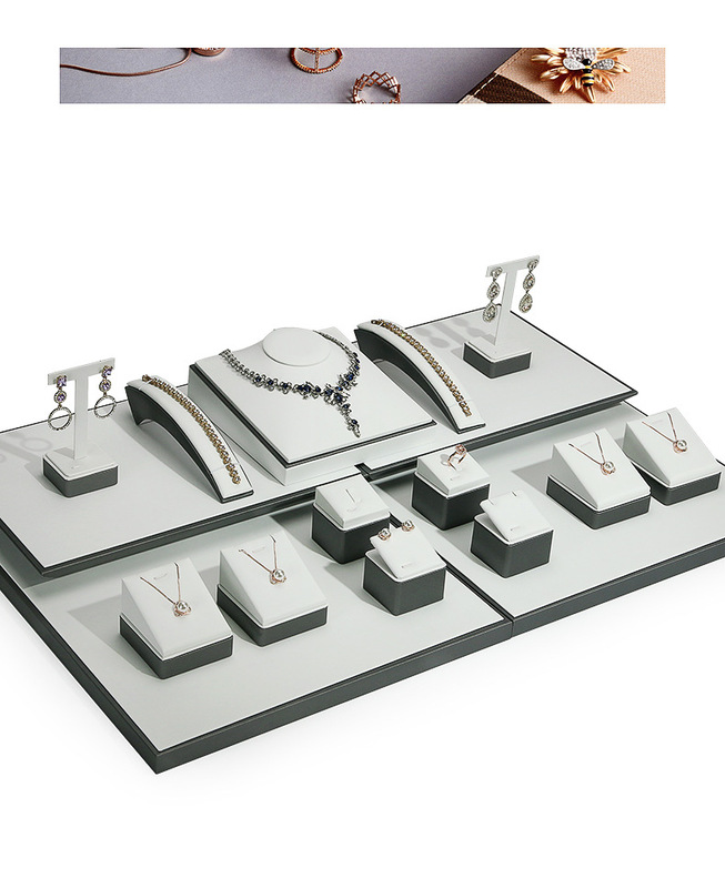 A020-(22-14)灰配白色拉絲平櫃展示陳列(旭躍)詳情