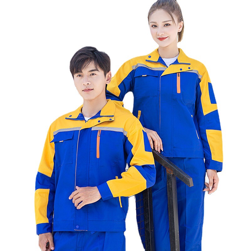 作業服セット男性耐摩耗性春秋工場服工場工場の自動車修理服工事現場の制服卸売り労働保護服|undefined