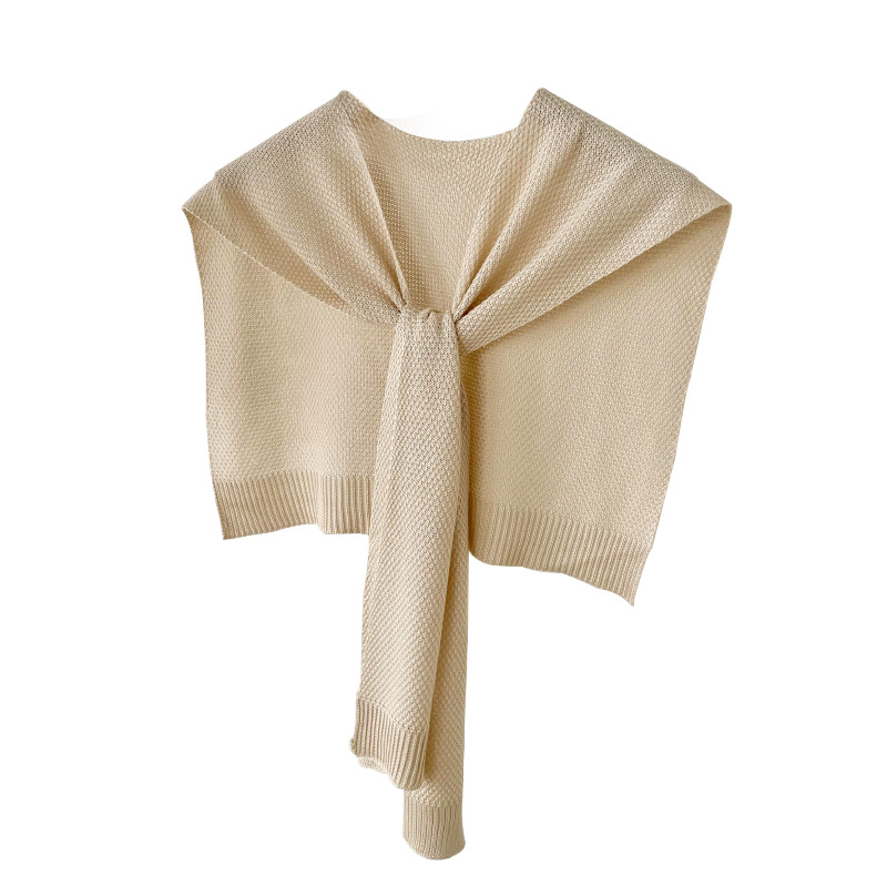 Sólido hielo seda de punto chal mujer primavera y otoño al aire acondicionado Oficina cuello cervical