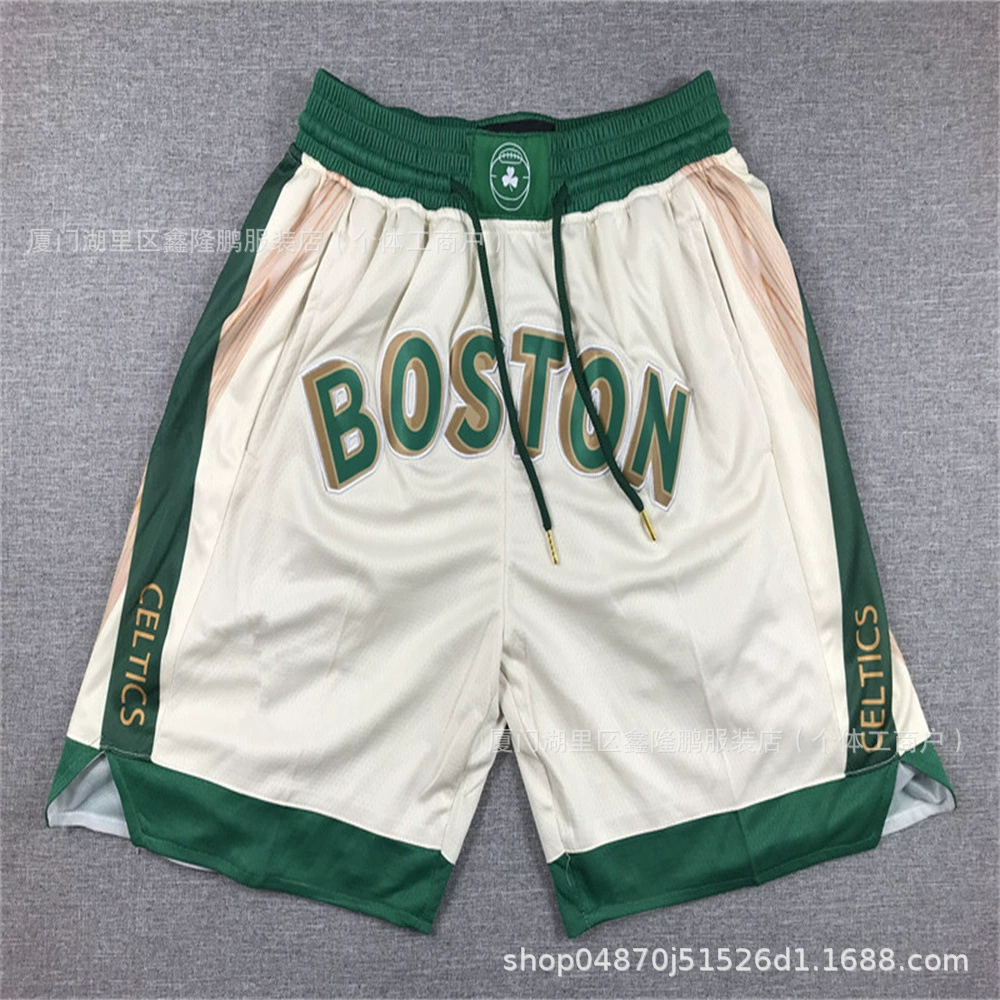 Американские карманные штаны Timberwolves NFL Lakers Clippers Bucks Heat Magic Mavericks Celtics Гортензиевые штаны
