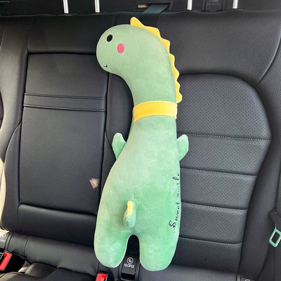 Seat Belt Shoulder Cover: Seat belt shoulder pad - long-neck-green-dragon-shoulder-pillow-single
