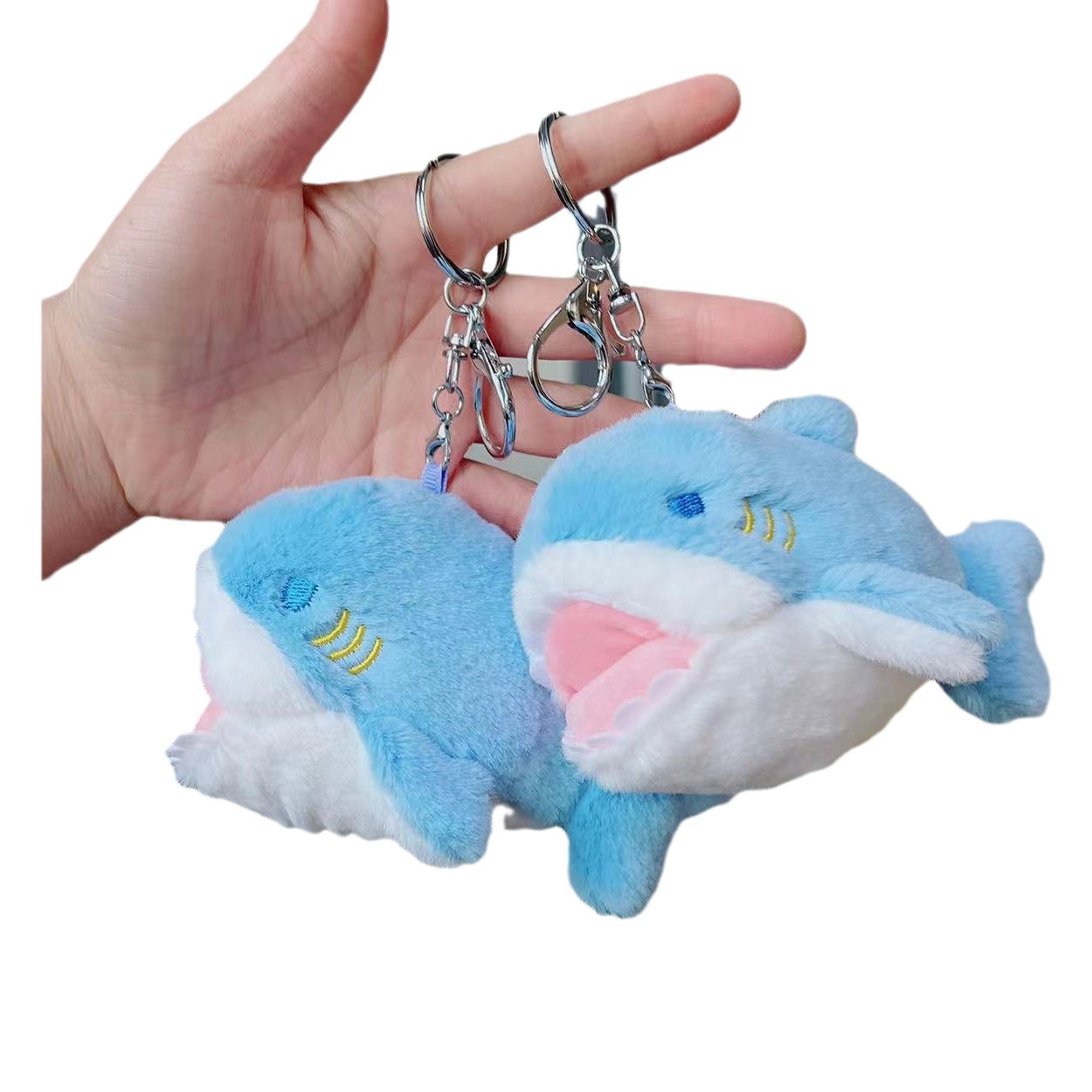 Tiktok Transfronteriza Popular tiburón ballena simulación de peluche de juguete llavero colgante criatura marina Ragdoll muñeca