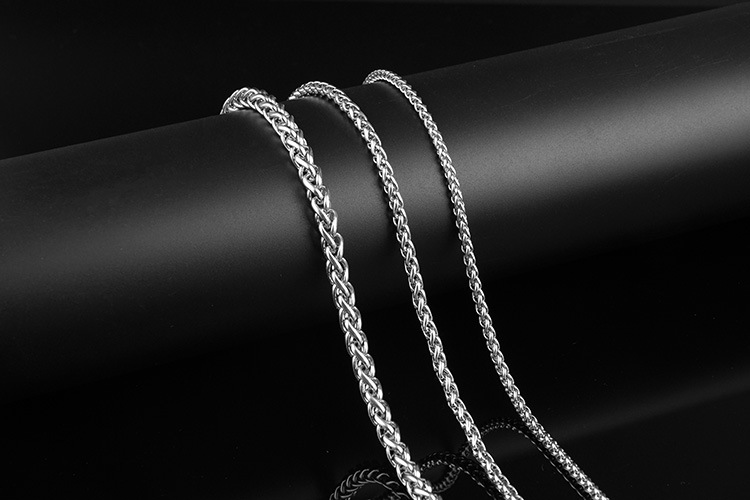 Collier chaîne panier de fleurs en acier inoxydable mixte_voghion.com