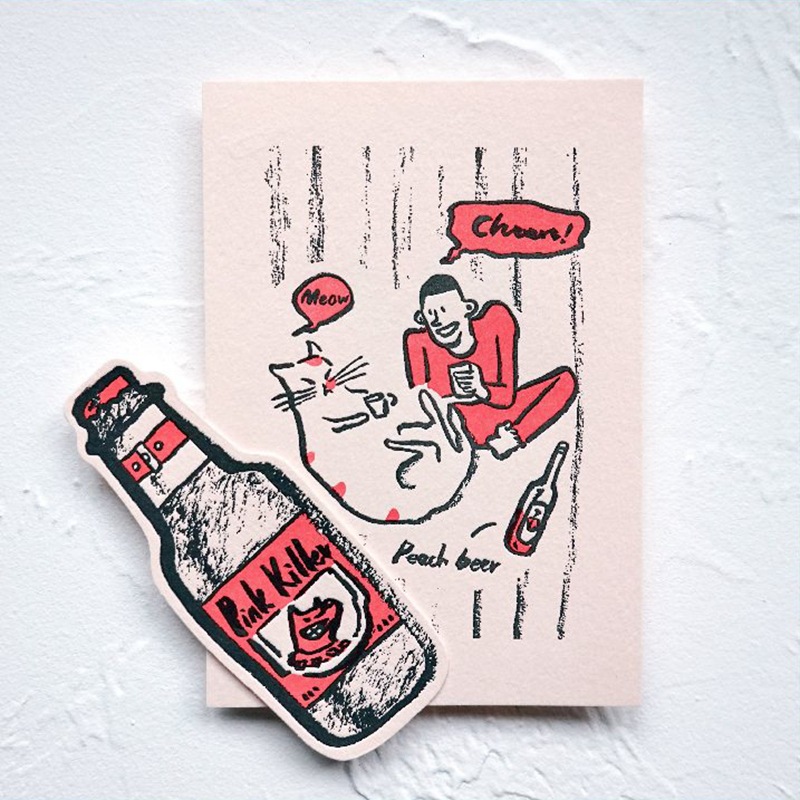 活版印刷绵纸徽章吊牌旅游景点卡通趣味纪念品胸针联名制作批发