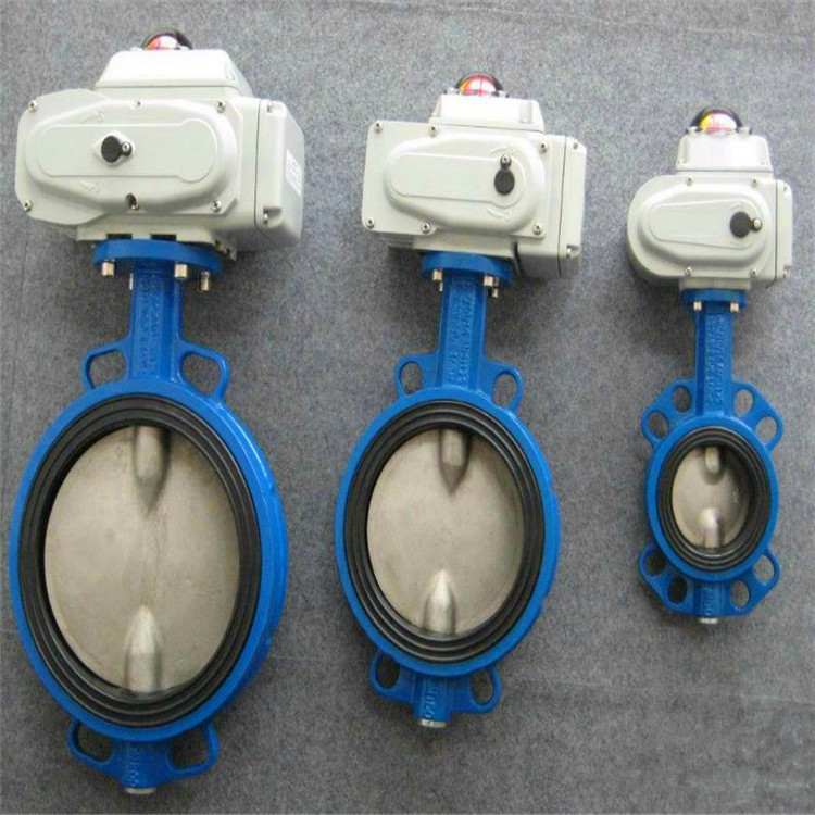 D971X-16C DN250电动调节阀 电动对夹蝶阀 球墨铸铁蝶阀