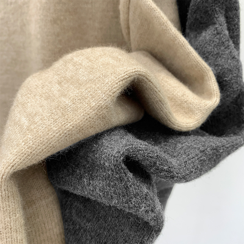 セーターデザインニッチワンラインカラーオフショルダールーズセーターレディース初秋新作レイジーフレグランストップ