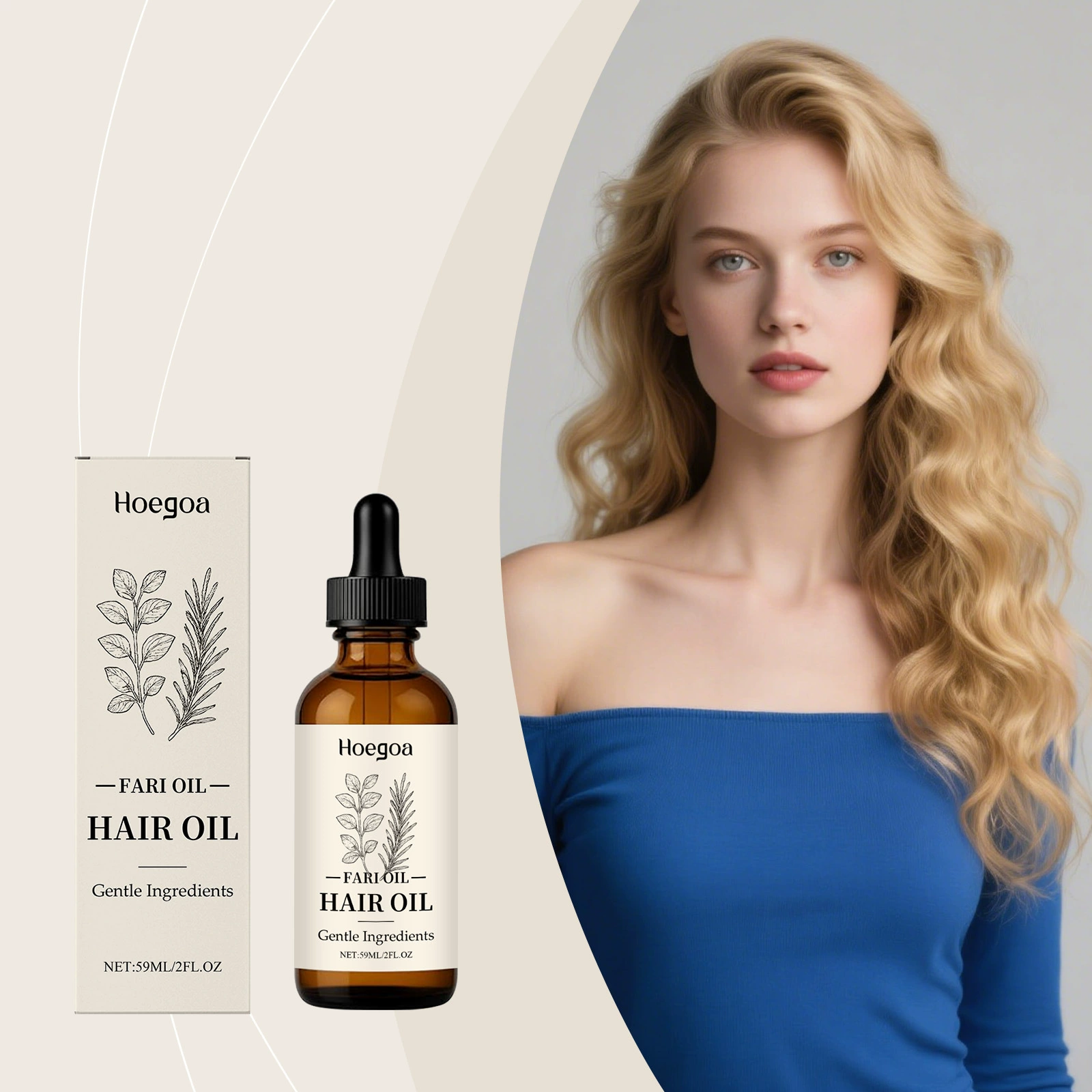 HOEGOA Hair Care Essence Oil Нежно ухаживает за кожей головы, смягчает, разглаживает и придает блеск, питает масло для ухода за волосами.