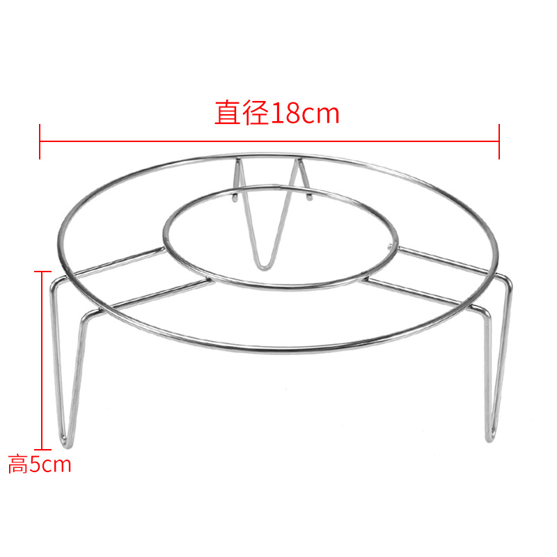 Triángulo de acero inoxidable bollo al vapor a prueba de agua estante hogar cocina multifunción olla vapor mini