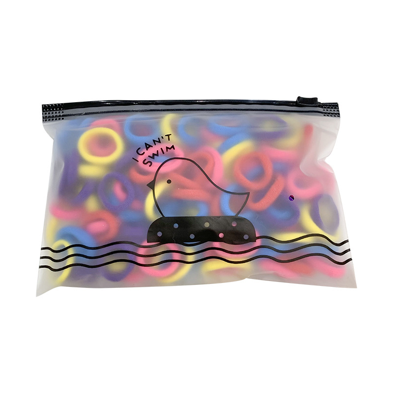 El anillo de la toalla del pelo de la banda del pelo del pulgar no lastima el pelo banda de goma elástica alta accesorios lindos para el cabello cuerda de pelo pequeña para niñas