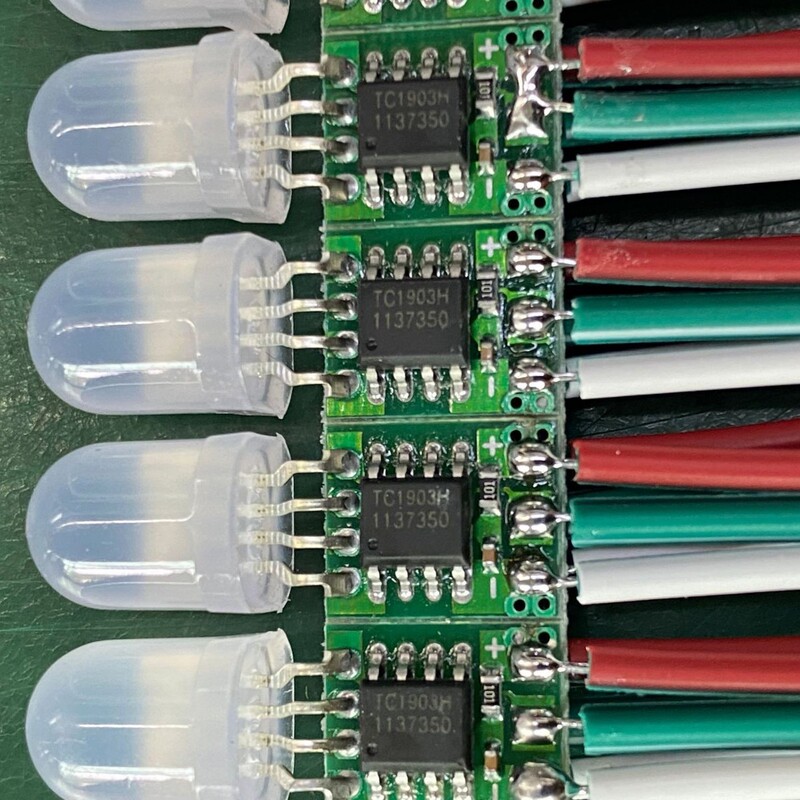 グラウト防水dc 5v 12mm三線ic 1903フルカラー露出LEDライトバーKTV点灯屋外工事|undefined