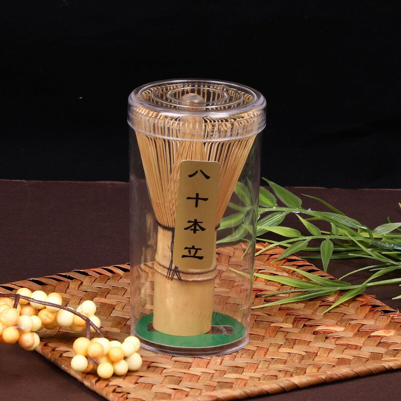 工場でカスタマイズされた竹茶ブラシ、伝統的な職人技の抹茶ブラシ、カスタマイズ可能なパッケージラベル、ティーセットアクセサリー、長柄茶ブラシ|undefined