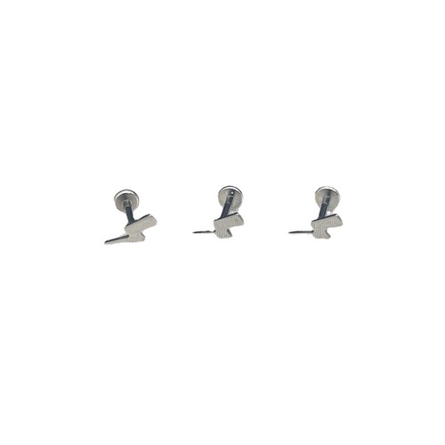 Titanium Brocade Piercing Jewelry F136 Titanium Alloy Three-dimensional Lightning Earrings and Lip Nails 16G Small Ear Bone Nails Jewelry Wholesale