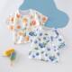 Baby Short-Sleeved T-Shirt Summer Baby Tops Pure Cotton 0-3 Years Old Kidsren's Summer Clothes for Men and Women Half-Sleeved Bottoming Shirts