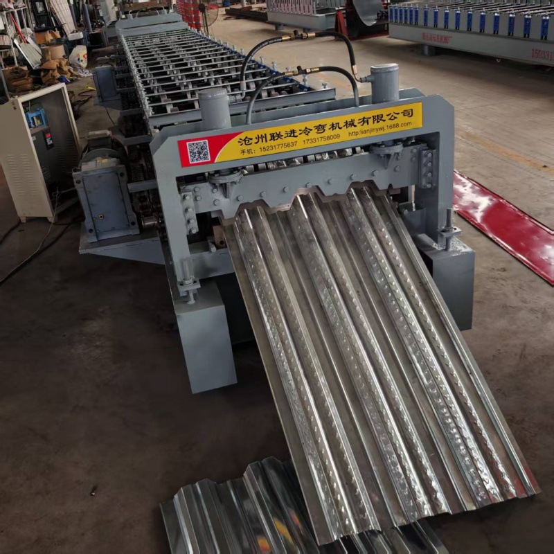 No-Casting Load-Bearing Plate 1025 Floor Plate Forming Machine for Colored Steel Tile Steel Structure Partition 750 Floor Load-Bearing Plate Tile Press Machine
