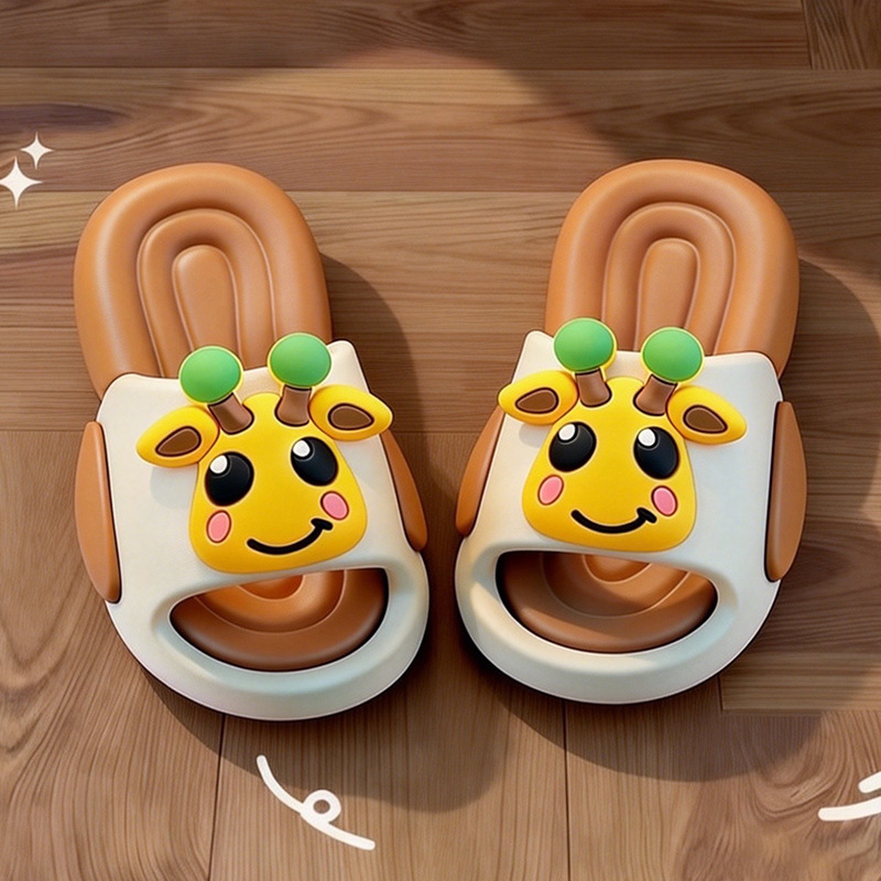 Eva Kidsren's Slippers Cartoon Giraffe Boys and Girls Indoor Kids Home Bath Anti-Odor Anti-Slip Soft-Soled Slippers Eva Kidsren's Slippers Cartoon Giraffe Boys and Girls Indoor Kids Home Bath Anti-Odor Anti-Slip Soft-Soled Slippers