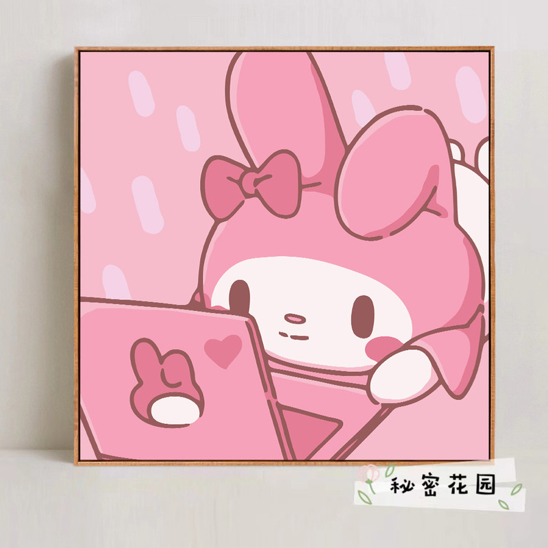 漫画 Q バージョンエッグマンパーティーシリーズ DIY デジタル油絵子供の手作り着色油絵装飾品卸売|undefined