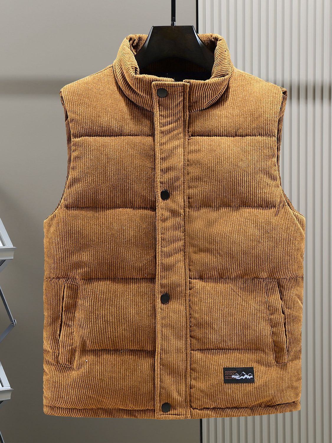 Chaleco de Algodón para Hombre H838 de Poliéster, Térmico y Abrigador, para Uso Casual
