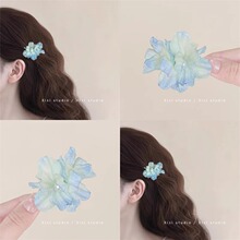 珍珠花朵造型头上的花花小花发卡子头花发夹网红氛围感侧边夹女