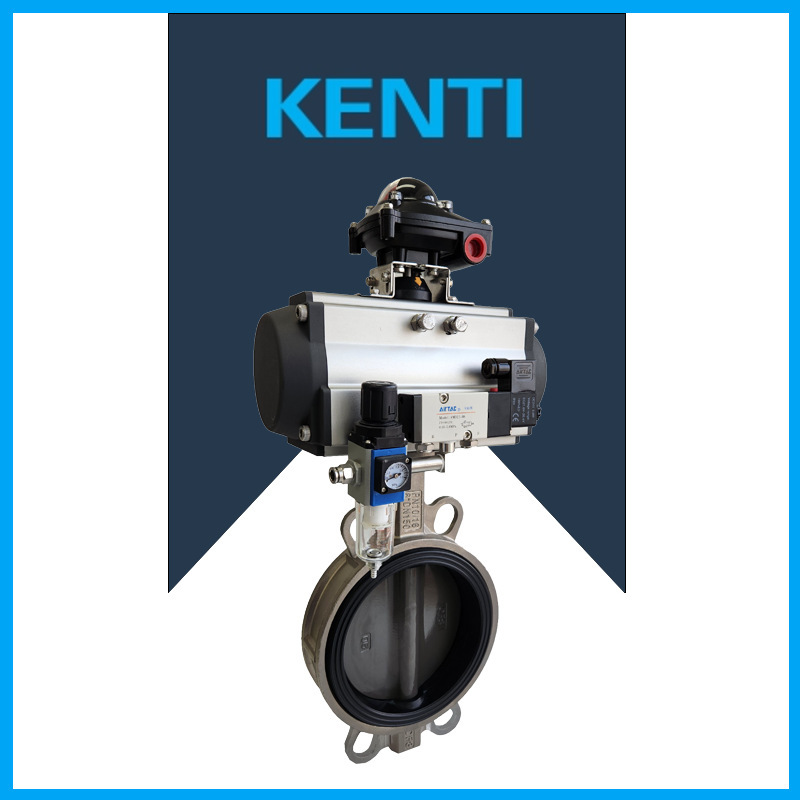 气动碳化钨蝶阀 橡胶软密封 D671X 新能源锂电行业 禁铜锌